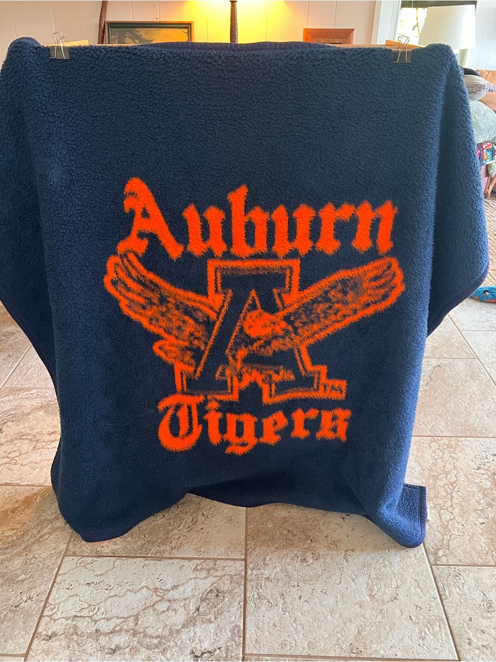 Auburn Tigers Vintage Biederlack stadium throw